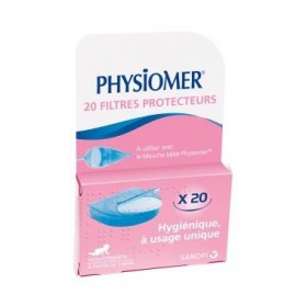 PHYSIOMER Filtres Protecteurs Mouche Bébé 20 unités