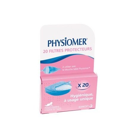 PHYSIOMER Filtres Protecteurs Mouche Bébé 20 unités