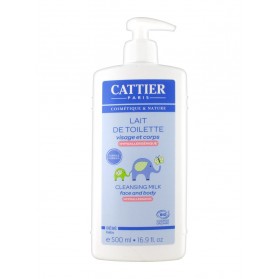 Cattier Bébé Lait de Toilette Hypoallergénique 500 ml