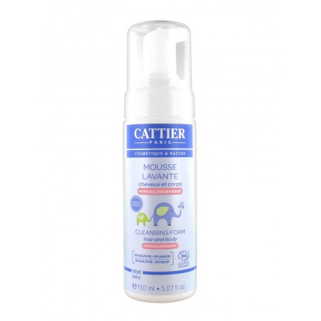 Cattier Mousse Lavante Cheveux et Corps 150 ml