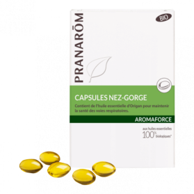 PRANAROM - AROMAFORCE - Capsules Nez-Gorge, 30 unités