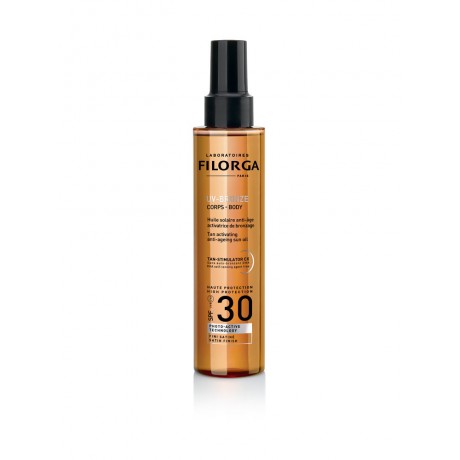 Filorga UV-Bronze Corps Huile Solaire Anti-Âge Activatrice de Bronzage SPF 30 150 ml