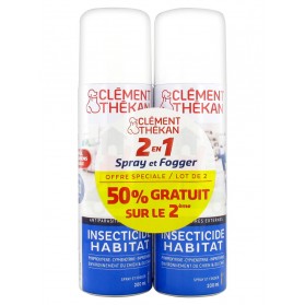 Clément Thékan Insecticide Habitat Spray et Fogger Lot de 2 x 200 ml