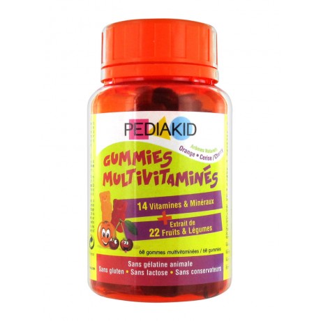 Pediakid Gummies Multivitaminés 60 Gommes