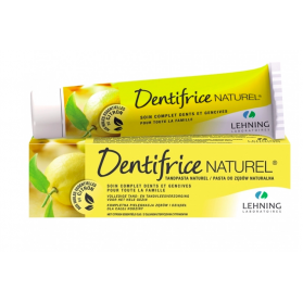 LEHNING DENTIFRICE NATUREL AUX HUILES ESSENTIELLES DE CITRON 80G