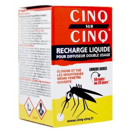 Cinq sur Cinq recharge liquide pour diffuseur 35 ml