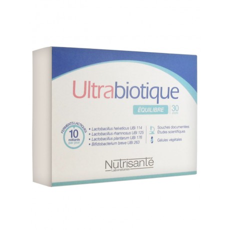 Nutrisanté Ultrabiotique Équilibre 30 Gélules Végétales