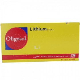 Oligosol Lithium 28 ampoules