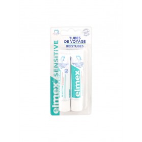 Elmex Dentifrice Sensitive Tubes de Voyage Lot de 2 x 12 ml