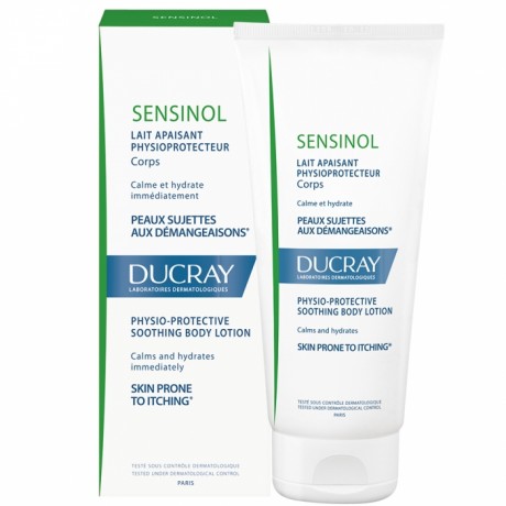 DUCRAY SENSINOL LAIT APAISANT PHYSIOPROTECTEUR CORPS PEAUX SUJETTES AUX DEMANGEAISONS 200ML