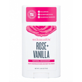 SCHMIDT'S DEODORANT  STICK ROSE + VANILLE 75g