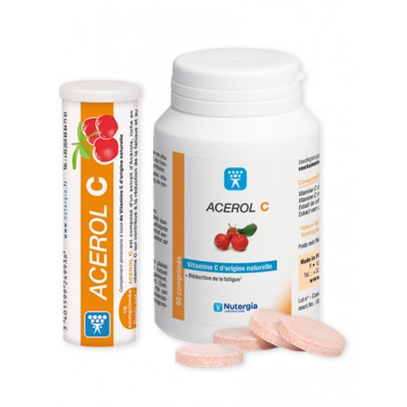 NUTERGIA ACEROL PACK 60 comprimés + TUBE de 15 comprimés