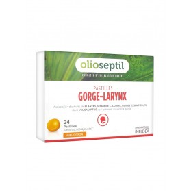 Olioseptil Pastilles Gorge Larynx Miel Citron 24 Pastilles