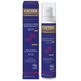 CATTIER SLEEPING CREME REDENSIFIANTE NUIT ANTI-AGE RIDES ET FERMETE BIO 50ML