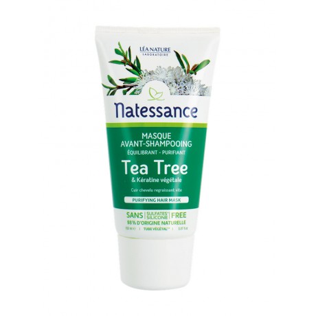 Natessance Masque Avant-Shampooing Tea Tree & Kératine Végétale 150 ml