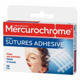 MERCUROCHROME PANSEMENTS SUTURES ADHESIVES X16