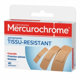 MERCUROCHROME PANSEMENTS TISSU RESISTANT X40