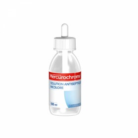 MERCUROCHROME SOLUTION ANTISEPTIQUE INCOLORE 100ML