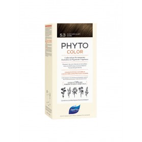 PHYTO PHYTOCOLOR COLORATION PERMANENTE AUX PIGMENTS VEGETAUX - 5.3 CHATAIN CLAIR DORE