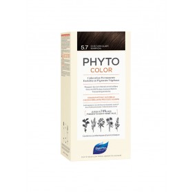 PHYTO PHYTOCOLOR COLORATION PERMANENTE AUX PIGMENTS VEGETAUX - 5.7 CHATAIN CLAIR MARRON