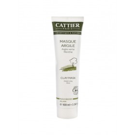 Cattier Masque Argile Verte Peaux Grasses 100 ml