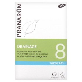 PRANARÔM OLÉOCAPS+ 8 DRAINAGE BIO 30 CAPSULES