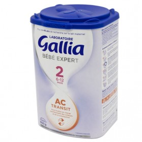 GALLIA Bébé Expert AC2 Transit Bte/800g - Lait en Poudre Anti Coliques Nourrissons de 6 à 12 mois