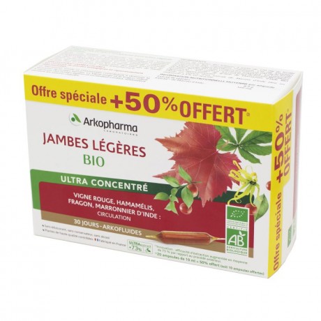 ARKOPHARMA ARKOFLUIDES BIO JAMBES LEGERES 30 JOURS