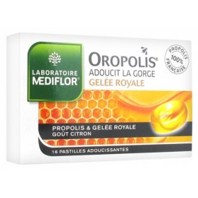 MÉDIFLOR OROPOLIS COEUR LIQUIDE GELÉE ROYALE 16 PASTILLES ADOUCISSANTES