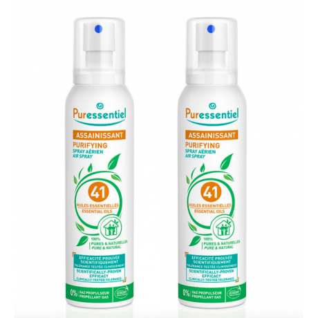 PURESSENTIEL ASSAINISSANT SPRAY AERIEN AUX 41 HUILES ESSENTIELLES 2X200ML