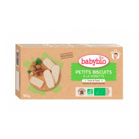 BABYBIO PETITS BISCUITS NOISETTES BIO 160G DES 12 MOIS