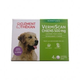 CLEMENT THEKAN Vermiscan Chiens 500mg - 4 comprimés