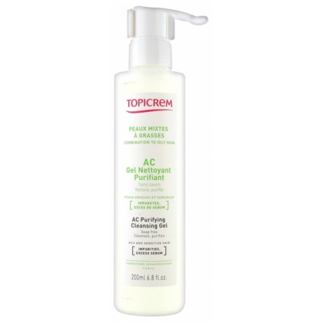 TOPICREM AC GEL NETTOYANT PURIFIANT 200 ML