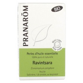 PRANARÔM PERLES D'HUILE ESSENTIELLE RAVINTSARA (CINAMOMMUM CAMPHORA) BIO 60 PERLES