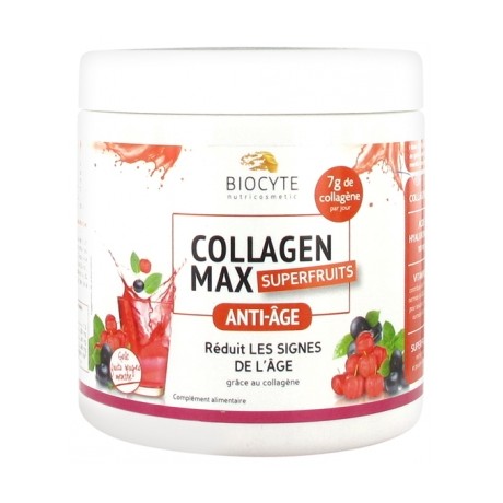 BIOCYTE BEAUTY FOOD COLLAGEN MAX FRUITS ROUGES-MENTHE 260 G