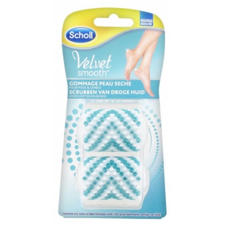 SCHOLL VELVET SMOOTH GOMMAGE PEAU SÈCHE 2 ROULEAUX