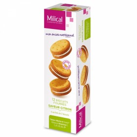 MILICAL BISCUIT 12 FOURRES 6 SACHETS DE 2 BISCUITS MILICAL - CITRON