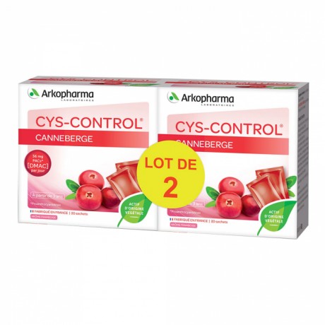 ARKOPHARMA CYS-CONTROL CANNEBERGE 2X20 SACHETS