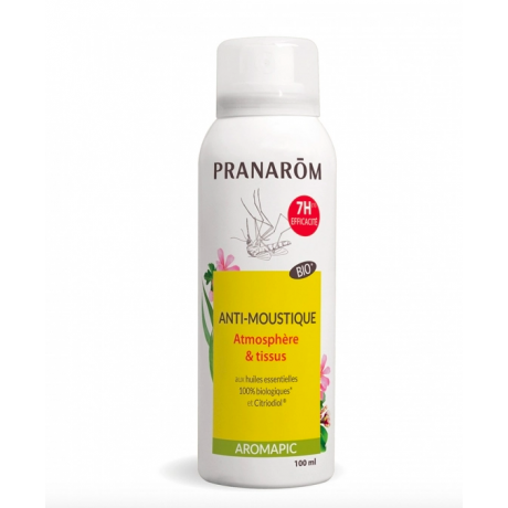 PRANAROM AROMAPIC SPRAY ANTI-MOUSTIQUES ATMOSPHERE ET TISSUS BIO DES 1 AN 150ML