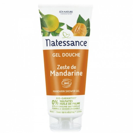 NATESSANCE GEL DOUCHE ZESTE DE MANDARINE BIO 200ML