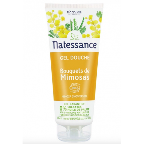 NATESSANCE GEL DOUCHE BOUQUET DE MIMOSA BIO 200ML