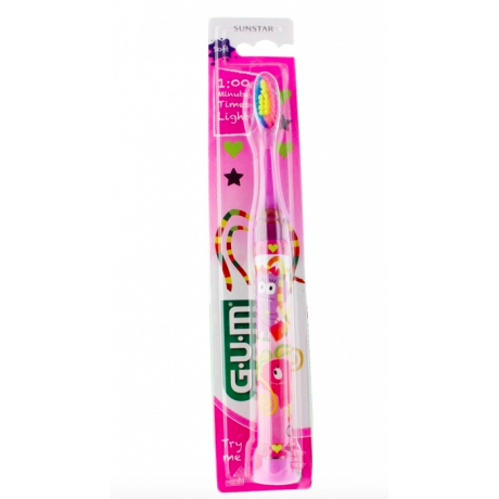 GUM BROSSE A DENTS ENFANTS TIMER LIGHT 7 ANS ET PLUS