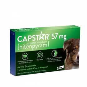 Capstar 57mg chiens - x6 comprimés