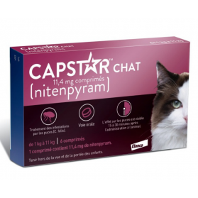 CAPSTAR Chat 11,4mg 6 comprimés