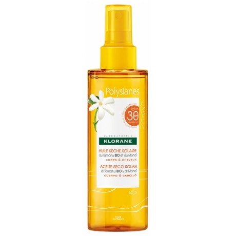 KLORANE SOLAIRE HUILE SECHE SPF 30 200ML