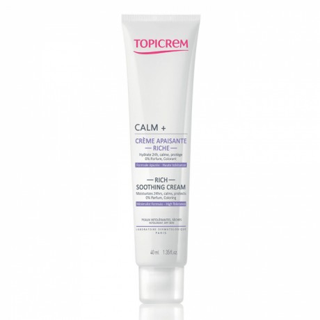 TOPICREM CALM+ CREME APAISANTE RICHE PEAUX INTOLERANTES SECHES 40ML