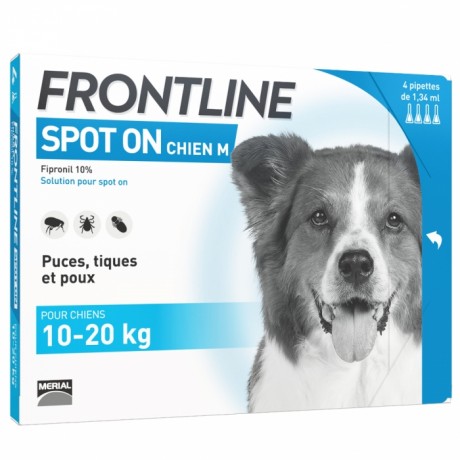 Frontline Spot On Chien M Boite de 4