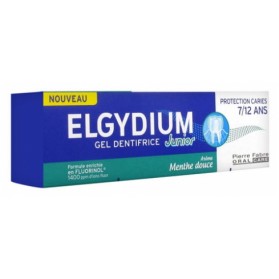 ELGYDIUM GEL DENTIFRICE JUNIOR PROTECTION CARIES 7/12 ANS MENTHE DOUCE 50 ML