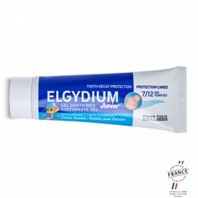 ELGYDIUM DENTIFRICE AU FLUORINOL 7-12 ANS GOUT BUBBLE JUNIOR 50ML