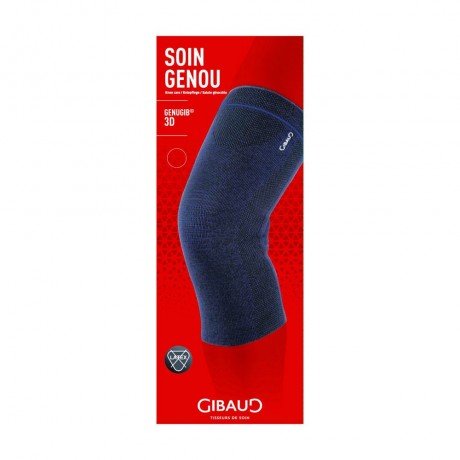 GIBAUD GENUGIB 3D Genouillère non articulée bleu T4